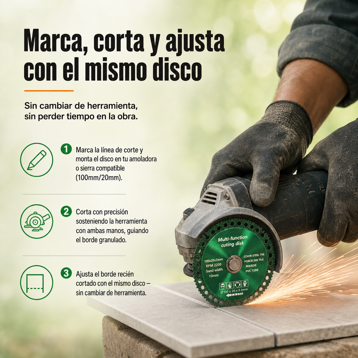 DISCO DE DIAMANTE DE CORTE CERAMICA x2 - ID26611 — vista 4