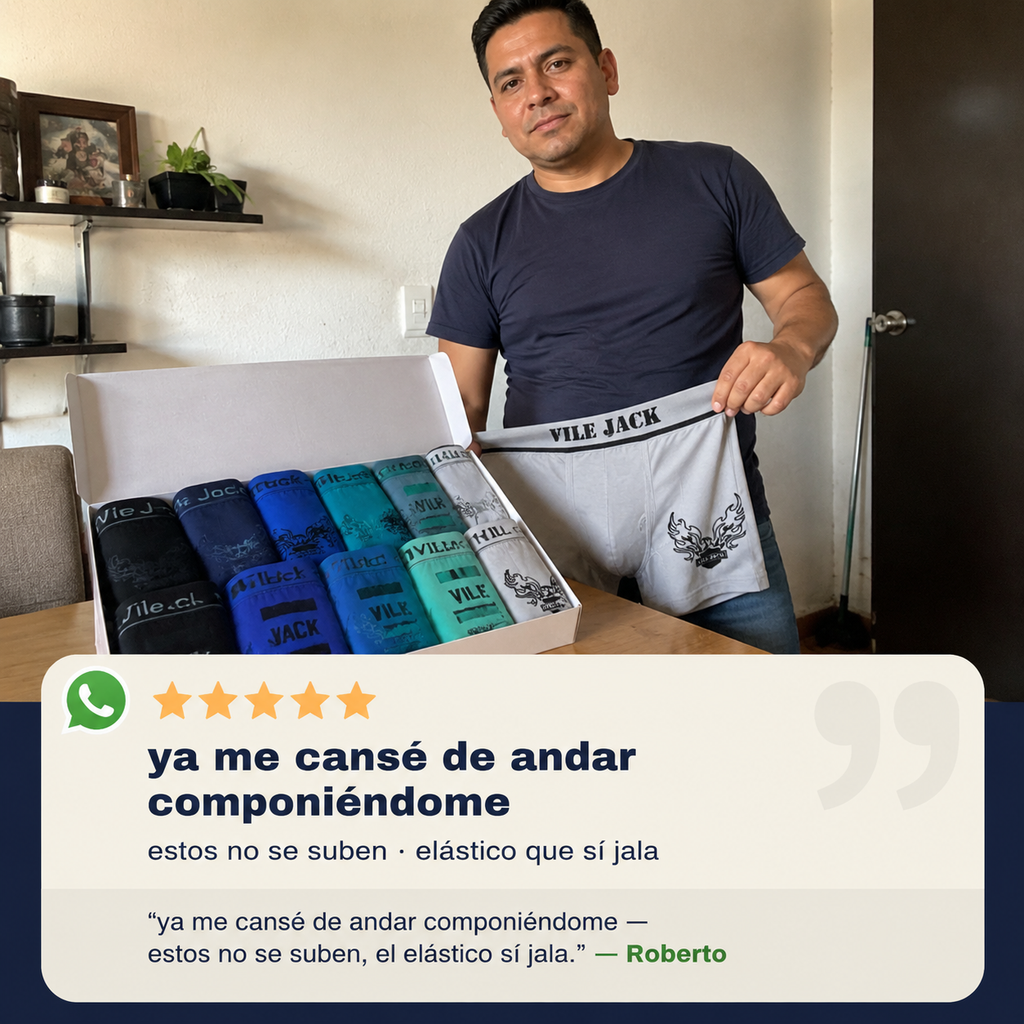 Bóxer Caballero Paquete De 12 Pz Microfi — vista 6